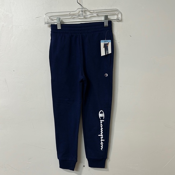 Champion Navy Athletic Sweatpants with Elastic Cuffs - Picture 1 of 2